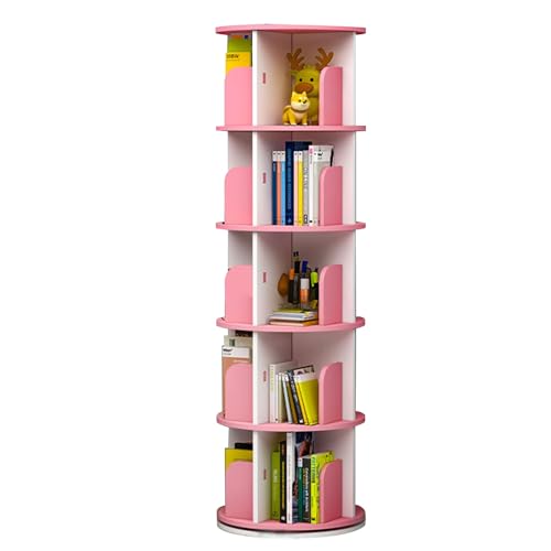 Drehbares Bücherregal, 3/4/5 Tier 360° Corner Bookshelf, Multi-Tier Storage，Home Floor Bookshelf for Living Room Bedroom，Book Shelves (S : 40 * 160cm) von Zheng Hui Shop