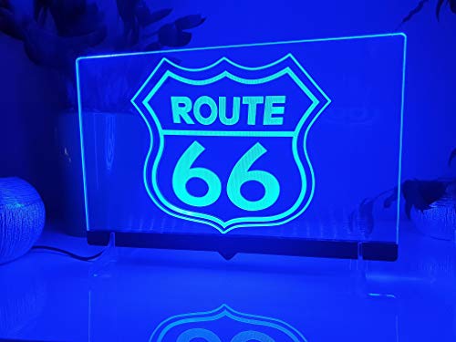 Route 66 Leuchtschild LED Neu Schild Rum USA Neon/neonschild zum hinstellen von Zhengdian Electronic