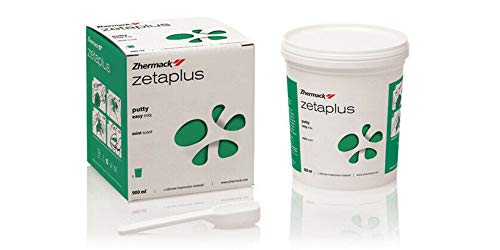 Zetaplus Polykondensations-Silikon, innovative Konzeption, verwendet für Doppel-Fingerabdruck-Technik und Doppelmischungen (1. Abdruck) Putty Dose 900 ml von Zhermack