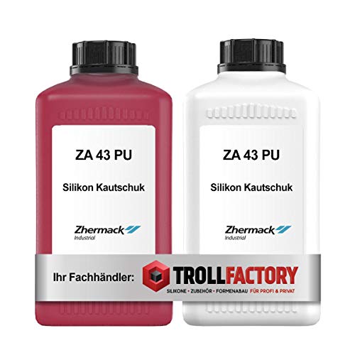 Zhermack Silikon Kautschuk ZA 43 PU rotbraun Shore Härte 43 mittelhart Dubliersilikon 2kg Zhermack Silikon Kautschuk ZA 43 PU rotbraun Shore Härte 43 mittelhart Dubliersilikon 2kg von Zhermack