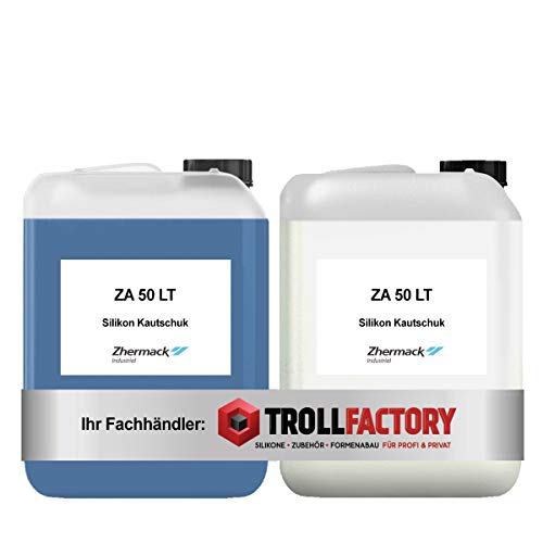 Zhermack Silikon Kautschuk ZA 50 LT Shore Härte 50 mittelhart blau Dubliersilikon flüssig 1:1 10kg Zhermack Silikon Kautschuk ZA 50 LT Shore Härte 50 mittelhart blau Dubliersilikon flüssig 1:1 10kg von Zhermack