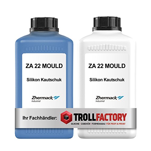 Zhermack Silikon Kautschuk ZA 22 MOULD Shore Härte 22 blau weich Dubliersilikon 1:1 flüssig 2kg Zhermack Silikon Kautschuk ZA 22 MOULD Shore Härte 22 blau weich Dubliersilikon 1:1 flüssig 2kg von Zhermack