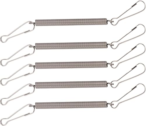 5 x Feder mit 2 Clips, Drahtkäfig-Clips für kleine Haustiere, Wasserflasche, Kaninchen, Meerschweinchen, Hamster von Zhhuoc