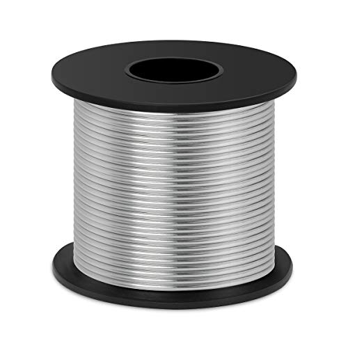 Silberschmuckdraht Craft Wire Bulk für die Schmuckherstellung (2 mm x 29 m, silver) von Zhichengbosi