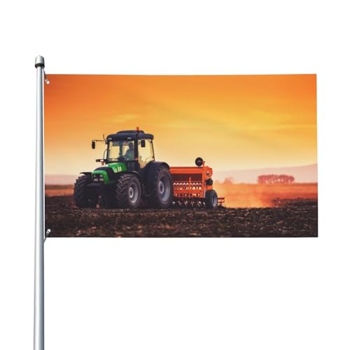 180 x 120 cm Landwirt Traktor Aussaat Feldflagge für Haus Rasen hängende Dekoration Hofbanner Urlaub Willkommen Flaggen mit 2 Metallösen, für drinnen und draußen 180 x 120 cm Landwirt Traktor Aussaat Feldflagge für Haus Rasen hängende Dekoration Hofbanner Urlaub Willkommen Flaggen mit 2 Metallösen, für drinnen und draußen von Zhimahou