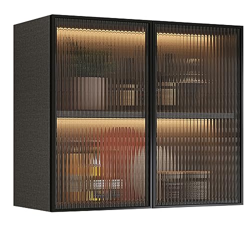 Lagerschrank Wandmontierter Küchenschrank Badezimmer-Wand-Medizinschrank Lagerschrank Wäscherei Mit Zwei Türen Und Zwei Regalen (Color : A, S : 80 * 60 * 40CM) von Zhirong