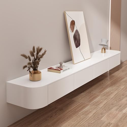 Schwebender TV-Ständer Mehrfarbig An Der Wand Montierter TV-Schrank Mit Kabellöchern Auf Der Rückseite Für Wohnzimmer, Schlafzimmer(Color:B,S:180 * 20 * 24CM) von Zhirong