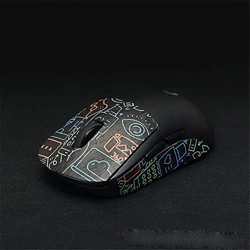Maus Anti-Rutsch Aufkleber passend für Logitech G Pro W Superlight, Schweißresistente Pads, Griptape für G Pro W Superlight Maus (FM-B-7) von Zhixteu
