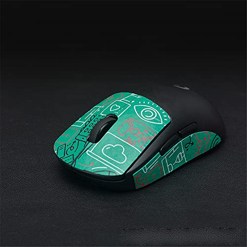 Maus Anti-Rutsch Aufkleber passend für Logitech G Pro W Superlight, Schweißresistente Pads, Griptape für G Pro W Superlight Maus (FM-G-9) von Zhixteu