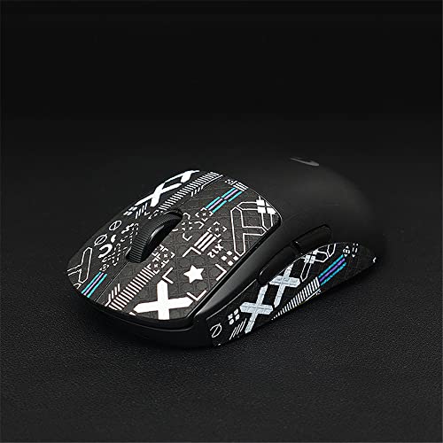 Maus Anti-Rutsch Aufkleber passend für Logitech G Pro W Superlight, Schweißresistente Pads, Griptape für G Pro W Superlight Maus (HZ-B-XX) von Zhixteu