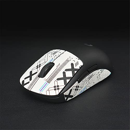 Maus Anti-Rutsch Aufkleber passend für Logitech G Pro W Superlight, Schweißresistente Pads, Griptape für G Pro W Superlight Maus (HZ-W-XX) von Zhixteu