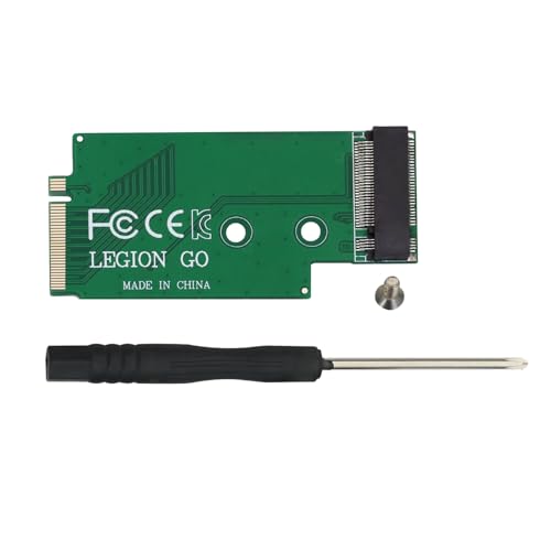 Modifizierte Transferplatine für Legion Go, SSD Speicherkartenadapter für NVME M.2 2242 bis 2280 Festplattenkarten Zubehör (grün) von Zhixteu