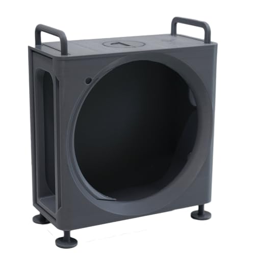 Zhixteu Mini Gehäuse für Mac mini M4 /M4 Pro 2024, Vertikales Computer Gehäuse, Schutzgehäuse, Staubdichte Halterung PC Ständer (Schwarz) von Zhixteu