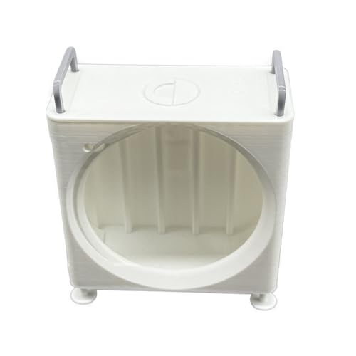Zhixteu Mini Gehäuse für Mac mini M4 /M4 Pro 2024, Vertikales Computer Gehäuse, Schutzgehäuse, Staubdichte Halterung PC Ständer (Weiß) von Zhixteu