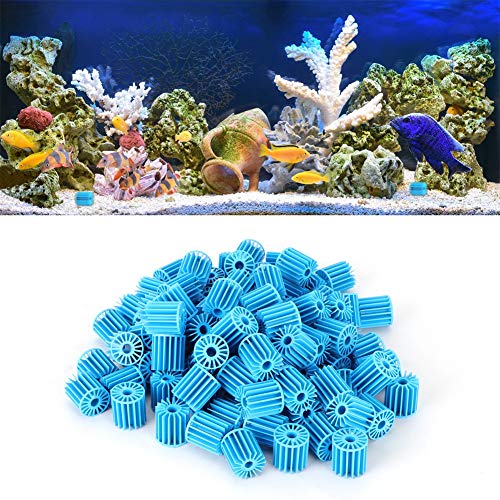 Zhjvihx Kompakte Größe Durable Filter Bio Ball, Aquarium Bio Ball, 100 Stück Kunststoff Hohe Qualität für Aquarium Filtration Bietet Biologische Filtration von Zhjvihx