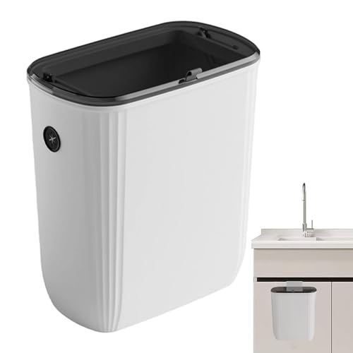 Zhliuqo Mülleimer Hängend Für Küche, Mit Deckel, 9L/11L, Für Die Arbeitsplatte Oder Unter Der Spüle, Wandmontierter Mülleimer PP Material, Für Badezimmer / Zhliuqo Mülleimer Hängend Für Küche, Mit Deckel, 9L/11L, Für Die Arbeitsplatte Oder Unter Der Spüle, Wandmontierter Mülleimer PP Material, Für Badezimmer / von Zhliuqo