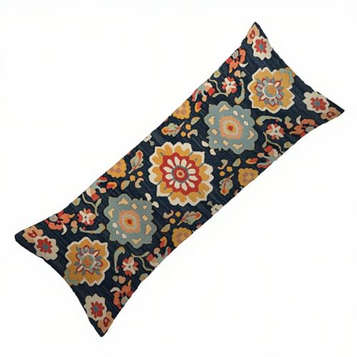 Seitenschläferkissen Bezug Farbe Kissenbezug 40 x 145 Schwangerschaftskissen Böhmen, Samt Weich Seitenschläferkissen Body Pillow, für Deko Wohnzimmer Sofa Kopfkissenbezug, Geschenke für Fraue Q-6538 Seitenschläferkissen Bezug Farbe Kissenbezug 40 x 145 Schwangerschaftskissen Böhmen, Samt Weich Seitenschläferkissen Body Pillow, für Deko Wohnzimmer Sofa Kopfkissenbezug, Geschenke für Fraue Q-6538 von Zhlpjecc