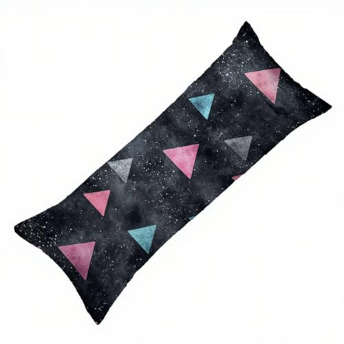 Seitenschläferkissen Bezug Geometrie Kissenbezug 50 x 150 Schwangerschaftskissen Farbe, Leinen Weich Seitenschläferkissen Body Pillow, Deko Wohnzimmer Sofa Kopfkissenbezug, Geschenke für Fraue Q-6434 von Zhlpjecc