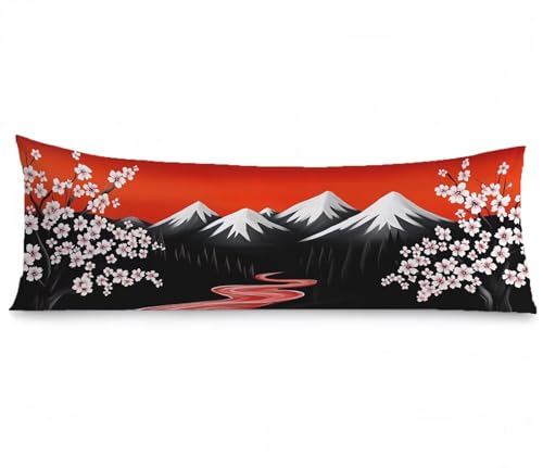 Kissenbezug 30 x 90 Seitenschläferkissen Bezug Rot Kissenbezug japanisch Kissen seitenschläfer Leinen Verbessern Sie Schlafqualität Pillow Case Doppelseitig Drucken für Sofa Deko Schlafzimmer,Model696 Kissenbezug 30 x 90 Seitenschläferkissen Bezug Rot Kissenbezug japanisch Kissen seitenschläfer Leinen Verbessern Sie Schlafqualität Pillow Case Doppelseitig Drucken für Sofa Deko Schlafzimmer,Model696 von Zhngshlg