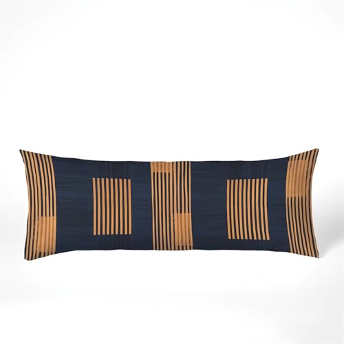 Kissenbezug 30x90 Seitenschläferkissen Bezug Einfachheit Kissenbezug Schwarz Kissen seitenschläfer Samt Verbessern Sie Schlafqualität Pillow Case, Doppelseitig Drucken für Sofa Schlafzimmer, Model465 von Zhngshlg