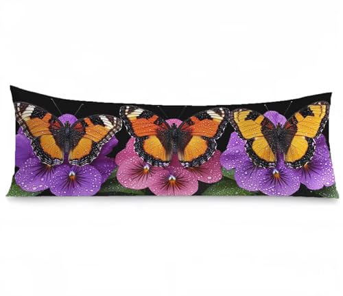Kissenbezug 40 x 120 Seitenschläferkissen Bezug Blumen Kissenbezug Schmetterling Kissen seitenschläfer Samt Verbessern Sie Schlafqualität Pillow Case für Sofa Wohnzimmer Deko Schlafzimmer, Model354 Kissenbezug 40 x 120 Seitenschläferkissen Bezug Blumen Kissenbezug Schmetterling Kissen seitenschläfer Samt Verbessern Sie Schlafqualität Pillow Case für Sofa Wohnzimmer Deko Schlafzimmer, Model354 von Zhngshlg
