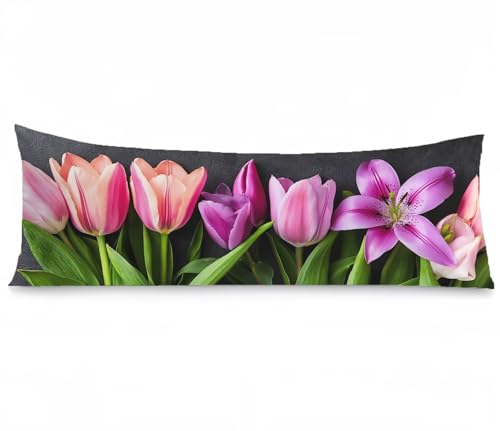 Kissenbezug 40 x 120 Seitenschläferkissen Bezug Lila Kissenbezug Tulpe Kissen seitenschläfer Leinen Verbessern Sie Schlafqualität Pillow Case, Doppelseitig Drucken für Sofa Deko Schlafzimmer, Model381 Kissenbezug 40 x 120 Seitenschläferkissen Bezug Lila Kissenbezug Tulpe Kissen seitenschläfer Leinen Verbessern Sie Schlafqualität Pillow Case, Doppelseitig Drucken für Sofa Deko Schlafzimmer, Model381 von Zhngshlg