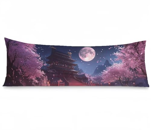 Kissenbezug 40 x 145 Seitenschläferkissen Bezug Mond Kissenbezug Kirschblüten Kissen seitenschläfer Samt Verbessern Sie Schlafqualität Pillow Case, Doppelseitig Drucken für Deko Schlafzimmer, Model174 Kissenbezug 40 x 145 Seitenschläferkissen Bezug Mond Kissenbezug Kirschblüten Kissen seitenschläfer Samt Verbessern Sie Schlafqualität Pillow Case, Doppelseitig Drucken für Deko Schlafzimmer, Model174 von Zhngshlg