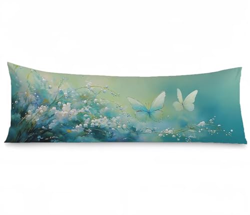 Seitenschläferkissen Bezug 40 x 120, Schmetterling Kissenbezug 40x120 kissen seitenschläfer Landschaft Muster Leinen Pillow Case, Doppelseitig Drucken für Sofa Wohnzimmer Schlafzimmer, Model394 Seitenschläferkissen Bezug 40 x 120, Schmetterling Kissenbezug 40x120 kissen seitenschläfer Landschaft Muster Leinen Pillow Case, Doppelseitig Drucken für Sofa Wohnzimmer Schlafzimmer, Model394 von Zhngshlg