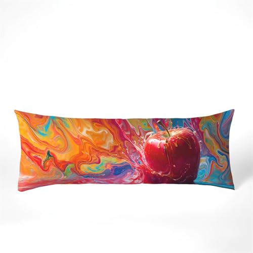 Seitenschläferkissen Bezug 40 x 145, Farbe Kissenbezug 40x145 kissen seitenschläfer Bunt Muster Samt Verbessern Sie Schlafqualität Pillow Case Doppelseitig Drucken für Wohnzimmer Schlafzimmer,Model478 von Zhngshlg