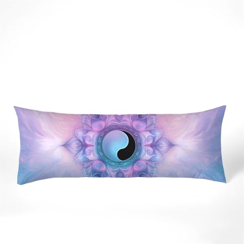 Seitenschläferkissen Bezug 40 x 145, Mandala Kissenbezug 40x145 kissen seitenschläfer Blume Muster Samt Verbessern Sie Schlafqualität Pillow Case, Doppelseitig Drucken für Sofa Schlafzimmer, Model409 von Zhngshlg