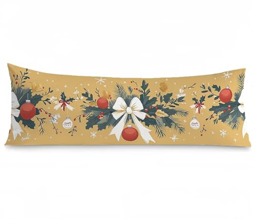 Seitenschläferkissen Bezug Bogen, Weihnachten Kissenbezug 50x150, Samt Verbessern Sie Schlafqualität Pillow Case, Doppelseitig Drucken mit Unsichtbarem Reißverschluss für Schlafzimmer Bett, Model605 Seitenschläferkissen Bezug Bogen, Weihnachten Kissenbezug 50x150, Samt Verbessern Sie Schlafqualität Pillow Case, Doppelseitig Drucken mit Unsichtbarem Reißverschluss für Schlafzimmer Bett, Model605 von Zhngshlg