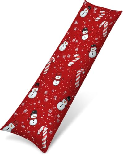 Seitenschläferkissen Bezug Weihnachten, Rot Kissenbezug 50x150, Samt Verbessern Sie Schlafqualität Pillow Case Doppelseitig Drucken mit Unsichtbarem Reißverschluss für Schlafzimmer Sofa Bett,Model1679 Seitenschläferkissen Bezug Weihnachten, Rot Kissenbezug 50x150, Samt Verbessern Sie Schlafqualität Pillow Case Doppelseitig Drucken mit Unsichtbarem Reißverschluss für Schlafzimmer Sofa Bett,Model1679 von Zhngshlg