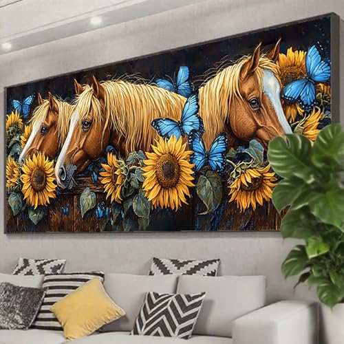 Diamond Painting Blume Diamond Painting Erwachsene 75x30 cm, 5D Pferd Diamant Malerei Bilder Basteln Mädchen ab 8 Jahre, DIY Eckige Steine Stickerei Cross Stitch Malerei für Deko Wohnzimmer Z0-664 Diamond Painting Blume Diamond Painting Erwachsene 75x30 cm, 5D Pferd Diamant Malerei Bilder Basteln Mädchen ab 8 Jahre, DIY Eckige Steine Stickerei Cross Stitch Malerei für Deko Wohnzimmer Z0-664 von Zhngzoyn