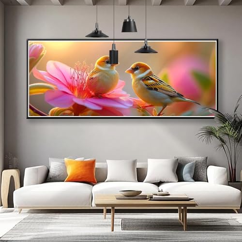 Diamond Painting Blume Diamond Painting Erwachsene Groß XXL 150x60 cm, 5D Vogel Diamant Malerei Bilder Basteln Mädchen ab 8 Jahre, DIY Runde Crystal Stickerei Cross Stitch Art für Deko Wohnzimmer Y-0 Diamond Painting Blume Diamond Painting Erwachsene Groß XXL 150x60 cm, 5D Vogel Diamant Malerei Bilder Basteln Mädchen ab 8 Jahre, DIY Runde Crystal Stickerei Cross Stitch Art für Deko Wohnzimmer Y-0 von Zhngzoyn