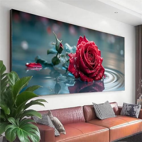 Diamond Painting Blume Diamond Painting Erwachsene Groß XXL 175x70 cm, 5D Rose Diamant Malerei Bilder Basteln Mädchen ab 8 Jahre, DIY Runde Crystal Stickerei Cross Stitch Art für Deko Wohnzimmer G-1 Diamond Painting Blume Diamond Painting Erwachsene Groß XXL 175x70 cm, 5D Rose Diamant Malerei Bilder Basteln Mädchen ab 8 Jahre, DIY Runde Crystal Stickerei Cross Stitch Art für Deko Wohnzimmer G-1 von Zhngzoyn