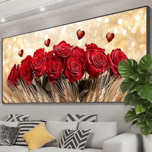 Diamond Painting Blume Diamond Painting Erwachsene Groß XXL 250x100 cm, 5D Rose Diamant Malerei Bilder Basteln Mädchen ab 8 Jahre, DIY Eckige Steine Cross Stitch Malerei für Deko Wohnzimmer Z0-764 Diamond Painting Blume Diamond Painting Erwachsene Groß XXL 250x100 cm, 5D Rose Diamant Malerei Bilder Basteln Mädchen ab 8 Jahre, DIY Eckige Steine Cross Stitch Malerei für Deko Wohnzimmer Z0-764 von Zhngzoyn