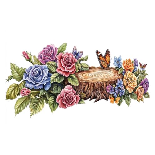 Diamond Painting Blume Diamond Painting Erwachsene Groß XXL 250x100 cm, 5D Schmetterling Diamant Malerei Bilder, DIY Eckige Steine Crystal Stickerei Cross Stitch Malerei für Deko Wohnzimmer Z0-745 von Zhngzoyn