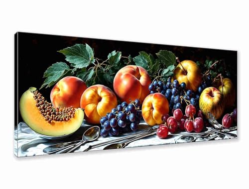 Diamond Painting Obst Diamond Painting Erwachsene Groß XXL 200x80 cm, 5D Landschaft Diamant Malerei Basteln Mädchen ab 8 Jahre, DIY Runde Crystal Stickerei Cross Stitch Malerei für Deko Wohnzimmer P-6 von Zhngzoyn
