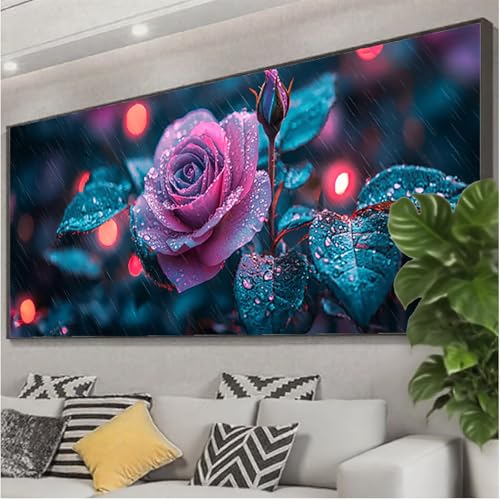 Diamond Painting Rose Diamond Painting Erwachsene Groß XXL 175x70 cm, 5D Blume Diamant Malerei Bilder Basteln Mädchen ab 8 Jahre, DIY Eckige Steine Cross Stitch Malerei für Deko Wohnzimmer Z0-650 Diamond Painting Rose Diamond Painting Erwachsene Groß XXL 175x70 cm, 5D Blume Diamant Malerei Bilder Basteln Mädchen ab 8 Jahre, DIY Eckige Steine Cross Stitch Malerei für Deko Wohnzimmer Z0-650 von Zhngzoyn