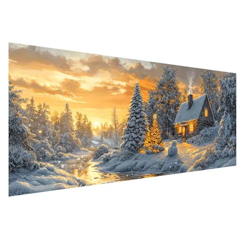 Diamond Painting Winter Diamond Painting Erwachsene 100x40 cm, 5D Schneeszene Diamant Malerei Bilder Basteln Mädchen ab 8 Jahre, DIY Eckige Steine Stickerei Cross Stitch Malerei Deko Wohnzimmer Z0-739 Diamond Painting Winter Diamond Painting Erwachsene 100x40 cm, 5D Schneeszene Diamant Malerei Bilder Basteln Mädchen ab 8 Jahre, DIY Eckige Steine Stickerei Cross Stitch Malerei Deko Wohnzimmer Z0-739 von Zhngzoyn