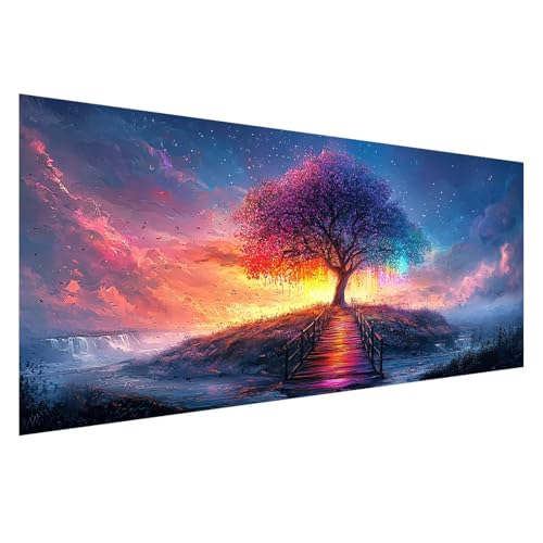 Diamond Painting XXL 125x50 cm, 5D Diamant Painting Bilder Baum Diamant Art Malerei Landschaft,DIY Eckige Steine Crystal Stickerei Kreuzstich Bastelset Erwachsene für Zimmer Deko Geschenke Z0-765 Diamond Painting XXL 125x50 cm, 5D Diamant Painting Bilder Baum Diamant Art Malerei Landschaft,DIY Eckige Steine Crystal Stickerei Kreuzstich Bastelset Erwachsene für Zimmer Deko Geschenke Z0-765 von Zhngzoyn