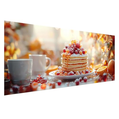 Diamond Painting XXL 150x60 cm, 5D Diamant Painting Bilder Kuchen Diamant Art Malerei Obst, DIY Eckige Steine Stickerei Kreuzstich Bastelset Erwachsene für Zimmer Deko, Geschenke für Frauen Z0-681 von Zhngzoyn