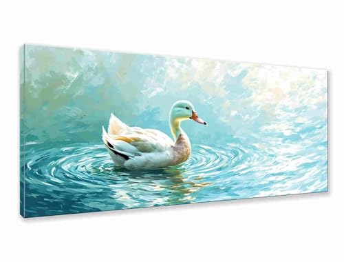 Diamond Painting XXL 200x80 cm, 5D Diamant Painting Bilder Ente Diamant Art Malerei Tier, DIY Runde Crystal Stickerei Kreuzstich Kunst Bastelset Erwachsene für Zimmer Deko, Geschenke für Frauen Q-5 von Zhngzoyn