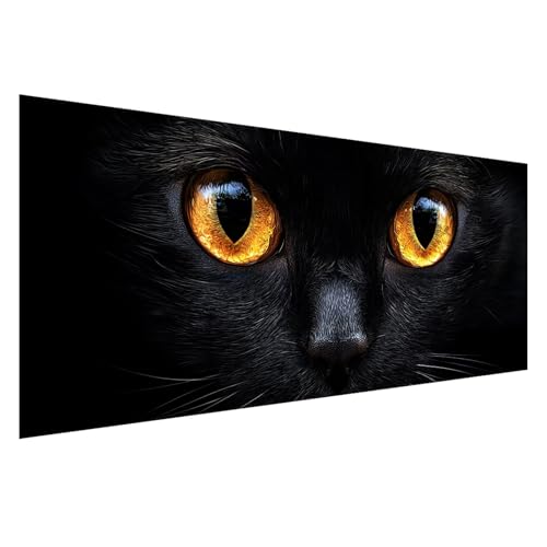 Diamond Painting XXL 250x100 cm, 5D Diamant Painting Bilder Tier Diamant Art Malerei Katze, DIY Eckige Steine Stickerei Kreuzstich Bastelset Erwachsene für Zimmer Deko, Geschenke für Frauen Z0-759 von Zhngzoyn