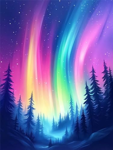 5D Diamond Painting Aurora, Farbe Diamond Painting Erwachsene, 5D DIY Diamant Kunst Malerei Kinder Anfänger Crystal Art Stickerei Mosaikherstellung Malerei Set für Zimmer Wand Dekor 40x50cm, Model162 5D Diamond Painting Aurora, Farbe Diamond Painting Erwachsene, 5D DIY Diamant Kunst Malerei Kinder Anfänger Crystal Art Stickerei Mosaikherstellung Malerei Set für Zimmer Wand Dekor 40x50cm, Model162 von Zhnncfgg