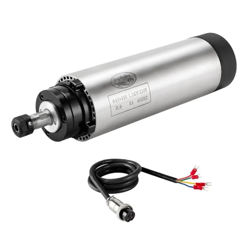 CNC Spindelmotor 220V 1.5KW 1500W luftgekühlt 65mm 4 Lager 24000RPM 400HZ für CNC-Routermaschine von Zhong Hua Jiang