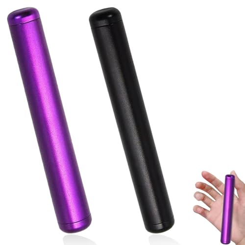 2 Stück Joint Box,Joint Case 110mm,Joint Case Joint Hülle Geruchsdicht U Wasserdicht,Hochwertige Lange Große Tube Hülse Box Aufbewahrung,Clean Design (Schwarz,Lila) von ZhongShuang
