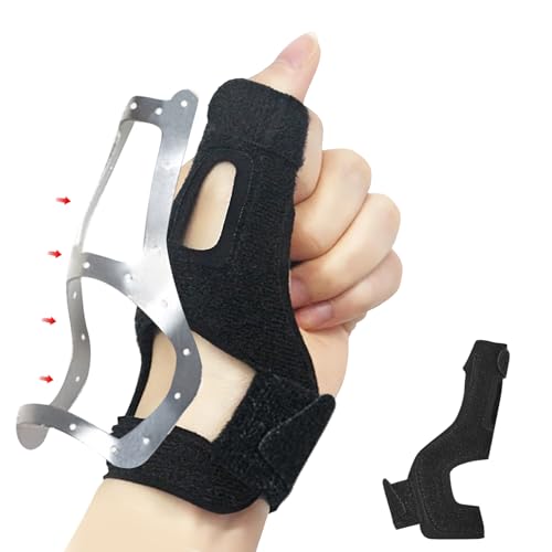 ZhongShuang Daumenschiene für Rechts & Links, Daumensattelgelenk Bandage,für Kraftsport(Schwarz) von ZhongShuang