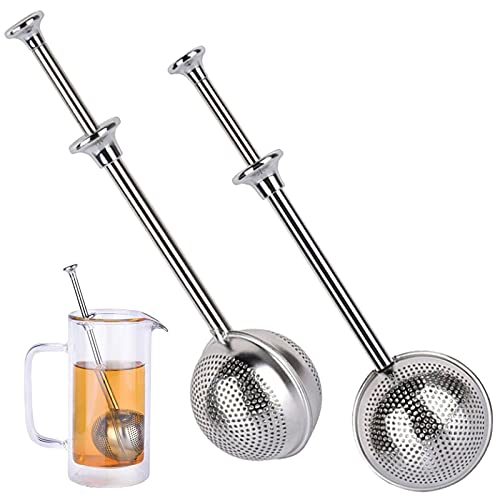 Tee Infuser Teesieb Edelstahl Tee Infuser Teesieb Teefilter für losen Tee 304 Edelstahl Tee Sieb Teesieb aus rostfreiem Edelstahl für Meisten Teekanne Tee Tassen Tee Schalen(2 Stück) von Zhongcp1