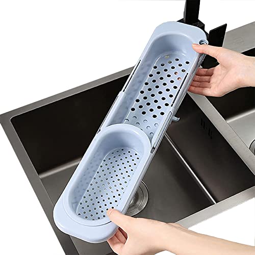 Zhongcp1 Spülen Organizer 1 Stück Teleskopisch Waschbeckenregal Holder Teleskop Waschbecken Schwamm Ablage Plastic Sink Shelf Passend Für Die Meisten Küchenspülen von Zhongcp1